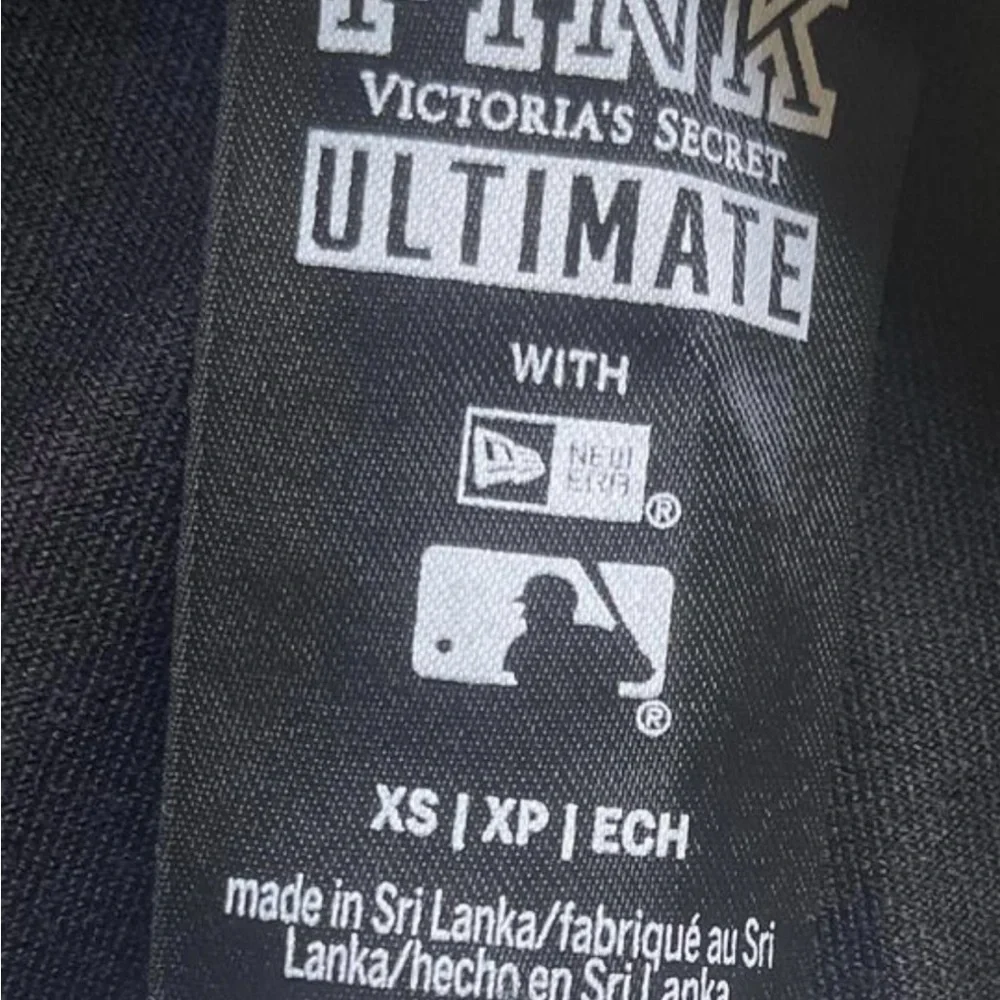 Baltimore Orioles PINK Victorias Secre Black Athletic Leggings with Orange Logos - Picture 3 of 6